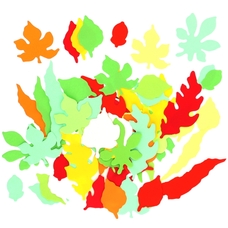 Seasonal Paper Leaf Shapes - Pack of 500